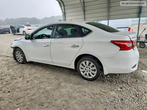 2018 Nissan Sentra S VIN 3N1AB7AP0JY333540 фото 2