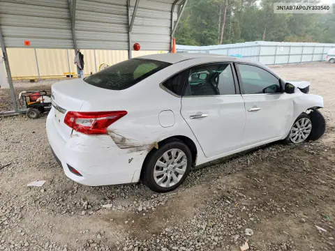 2018 Nissan Sentra S VIN 3N1AB7AP0JY333540 фото 3