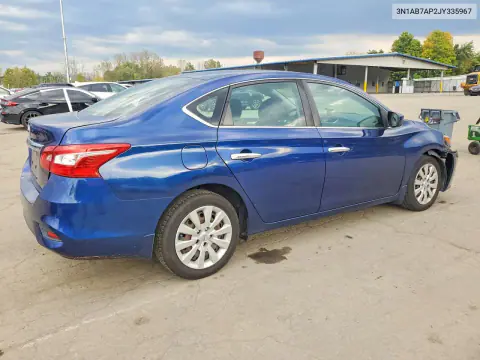2018 Nissan Sentra S VIN 3N1AB7AP2JY335967 фото 3