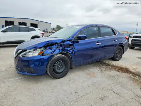 2018 Nissan Sentra S VIN 3N1AB7AP4JY331189 фото 1