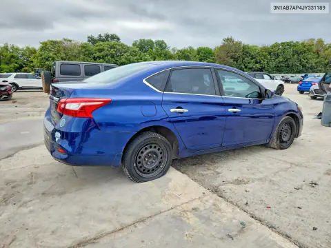 2018 Nissan Sentra S VIN 3N1AB7AP4JY331189 фото 3