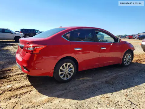 2018 Nissan Sentra Sv VIN 3N1AB7AP7JL652141 фото 3