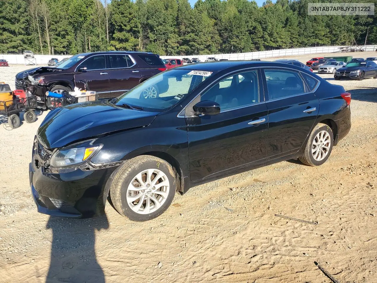 2018 Nissan Sentra Sv VIN 3N1AB7AP8JY311222 фото 1