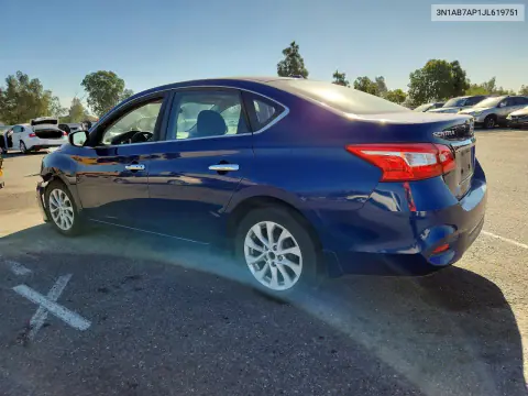 2018 Nissan Sentra Sv VIN 3N1AB7AP1JL619751 фото 2