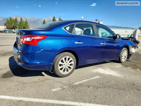 2018 Nissan Sentra Sv VIN 3N1AB7AP1JL619751 фото 3