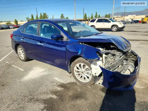 2018 Nissan Sentra Sv VIN 3N1AB7AP1JL619751 фото 4