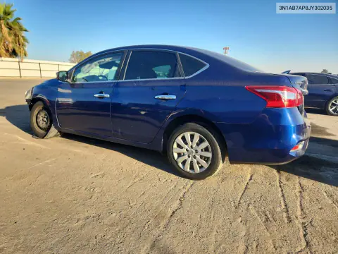 2018 Nissan Sentra S VIN 3N1AB7AP8JY302035 фото 2
