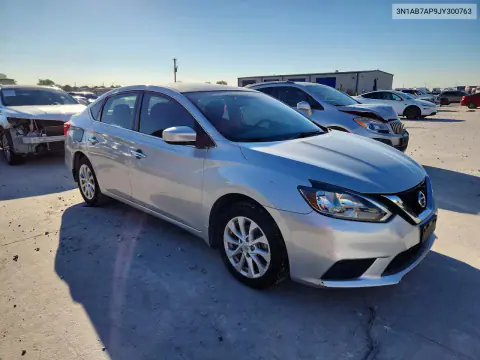 2018 Nissan Sentra Sv VIN 3N1AB7AP9JY300763 фото 4