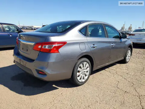 2018 Nissan Sentra S VIN 3N1AB7AP7JY271800 фото 3