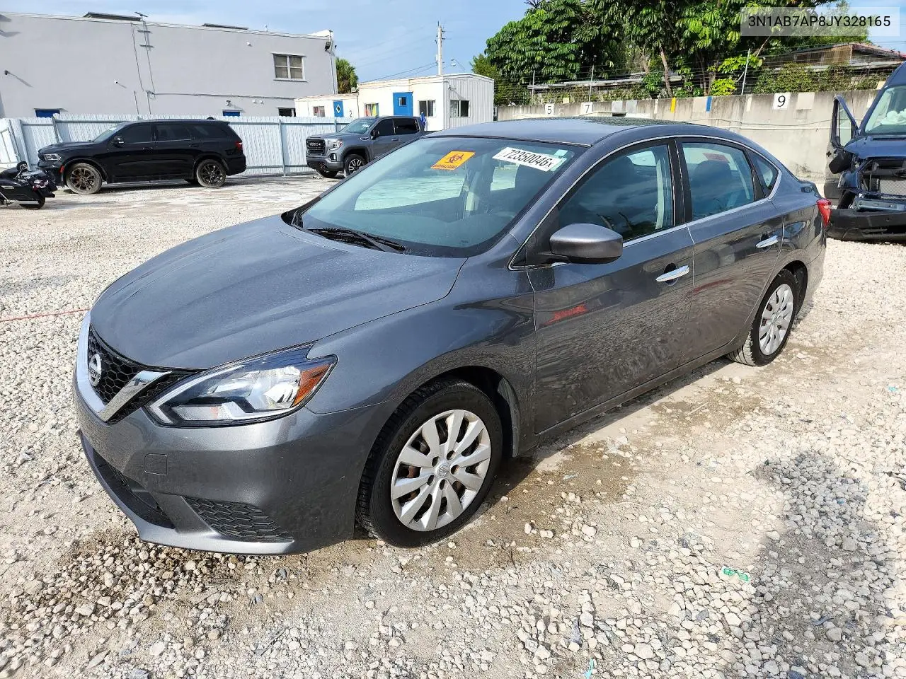 2018 Nissan Sentra S VIN 3N1AB7AP8JY328165 фото 1