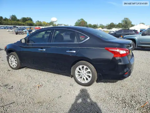 2018 Nissan Sentra Sv VIN 3N1AB7AP7JY314189 фото 2