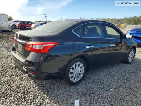 2018 Nissan Sentra Sv VIN 3N1AB7AP7JY314189 фото 3