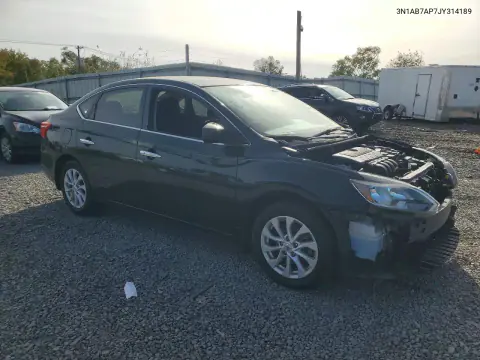 2018 Nissan Sentra Sv VIN 3N1AB7AP7JY314189 фото 4