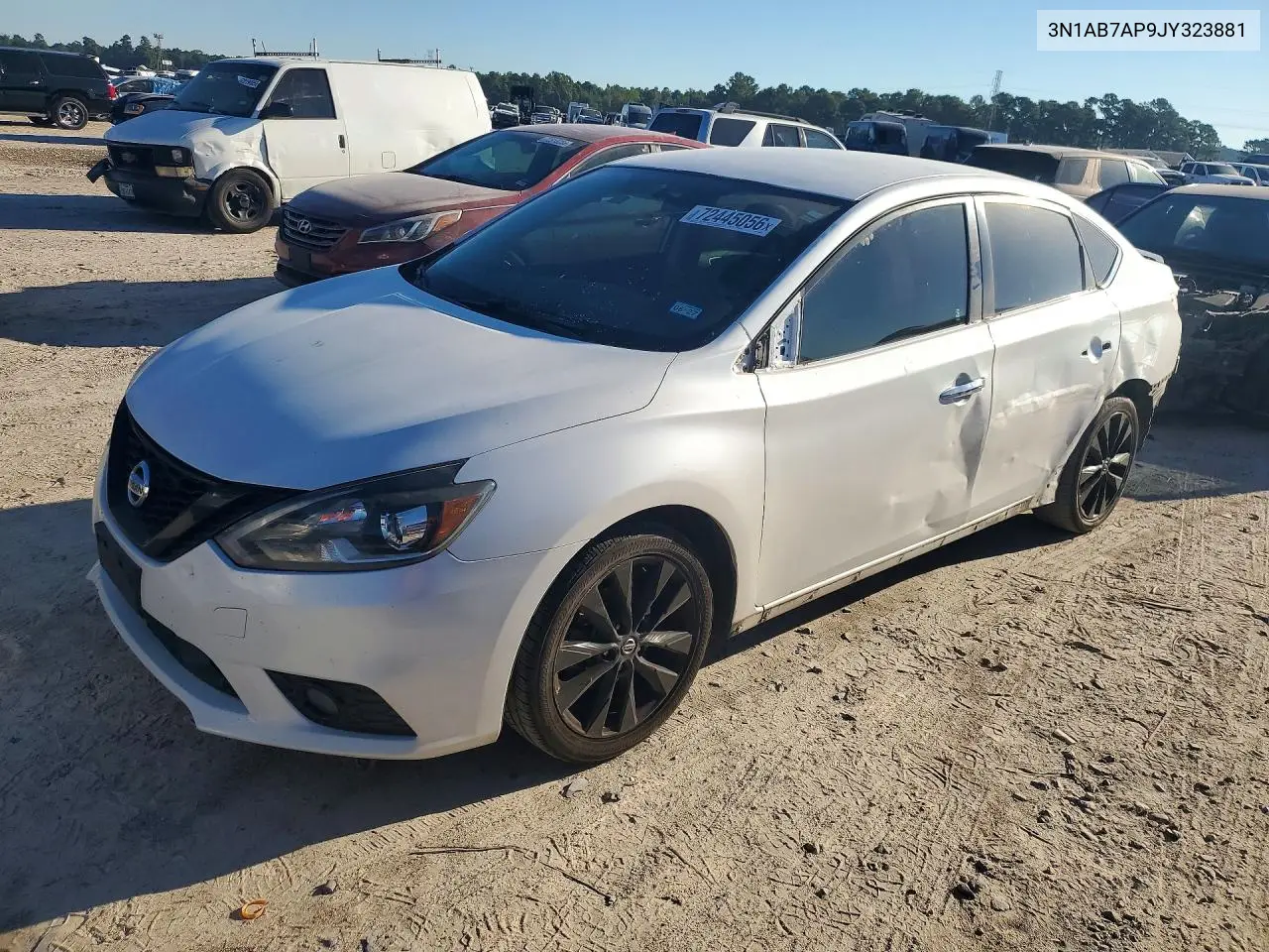 2018 Nissan Sentra Sr VIN 3N1AB7AP9JY323881 фото 1