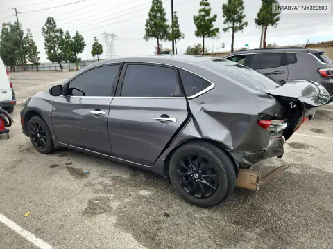 2018 Nissan Sentra S VIN 3N1AB7AP7JY320509 фото 2
