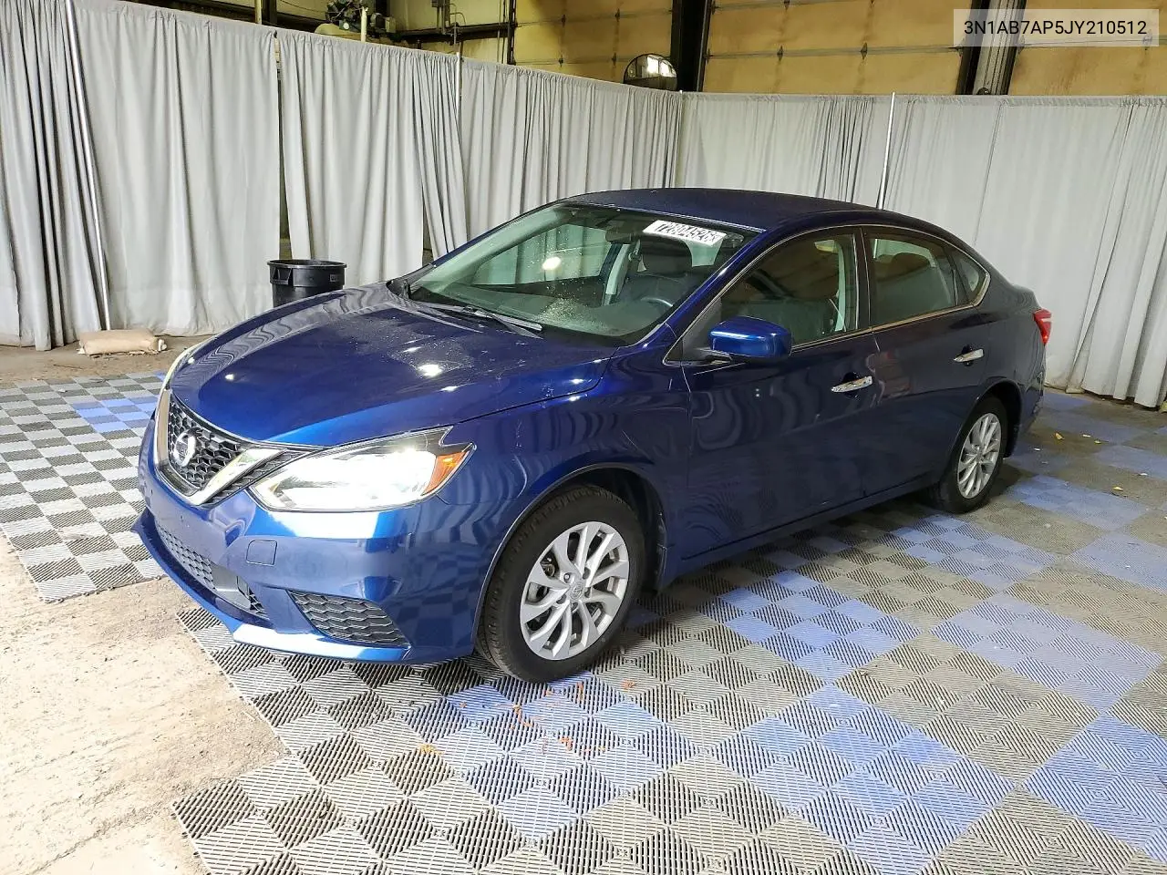 3N1AB7AP5JY210512 Nissan Sentra 2018 — повреждение Естественный износ, фото до ремонта