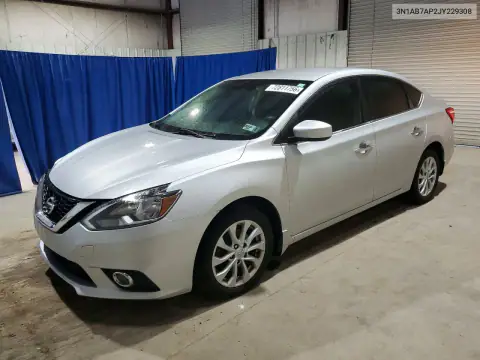 3N1AB7AP2JY229308 — 2018 Nissan Sentra, Передняя часть, фото до ремонта