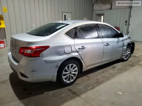 3N1AB7AP2JY229308 — 2018 Nissan Sentra, фото 3 с аукциона Copart 22.10.2026, Передняя часть