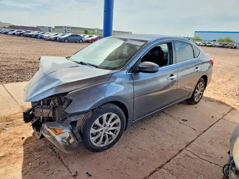 3N1AB7AP4KL604212 — 2019 Nissan Sentra, Передняя часть (Front End), фото до ремонта