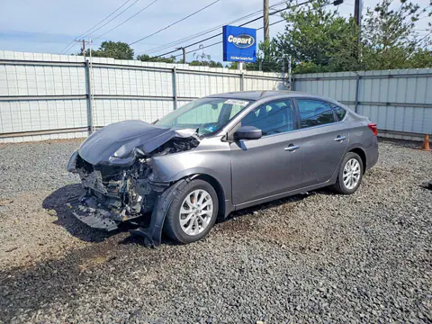 3N1AB7AP7KY266095 — 2019 Nissan Sentra, Передняя часть (Front End), фото до ремонта