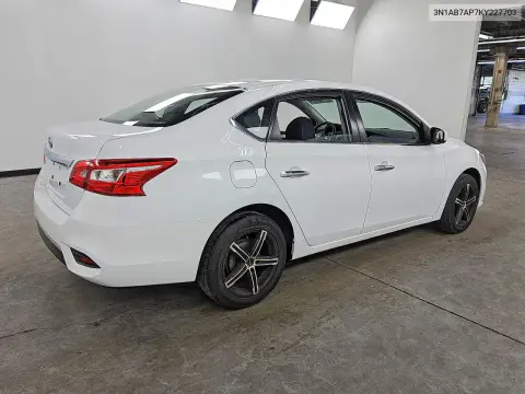 2019 Nissan Sentra S VIN 3N1AB7AP7KY227703 фото 3