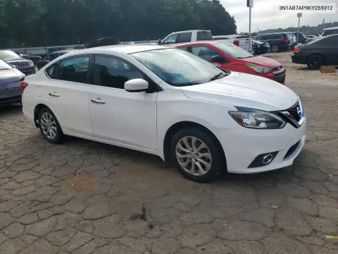 2019 Nissan Sentra Sv VIN 3N1AB7AP9KY259312 фото 4