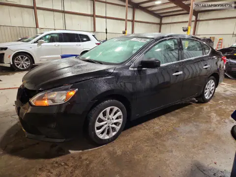 3N1AB7AP5KY364736 — 2019 Nissan Sentra, Передняя часть, фото до ремонта