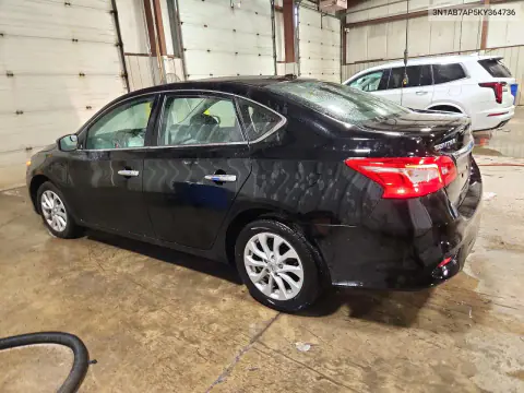 2019 Nissan Sentra Sv VIN 3N1AB7AP5KY364736 фото 2