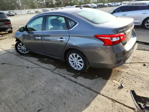 2019 Nissan Sentra Sv VIN 3N1AB7AP3KY376416 фото 2