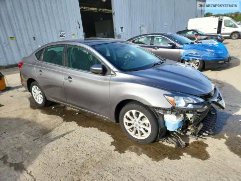 2019 Nissan Sentra Sv VIN 3N1AB7AP3KY376416 фото 4