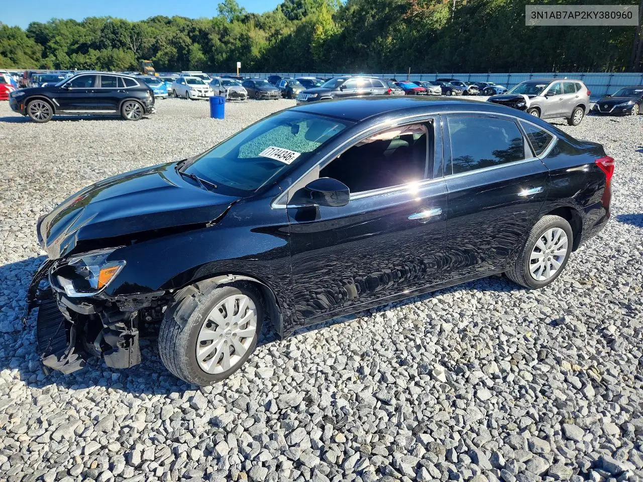 2019 Nissan Sentra S VIN 3N1AB7AP2KY380960 фото 1