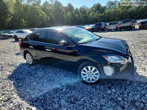 2019 Nissan Sentra S VIN 3N1AB7AP2KY380960 фото 4