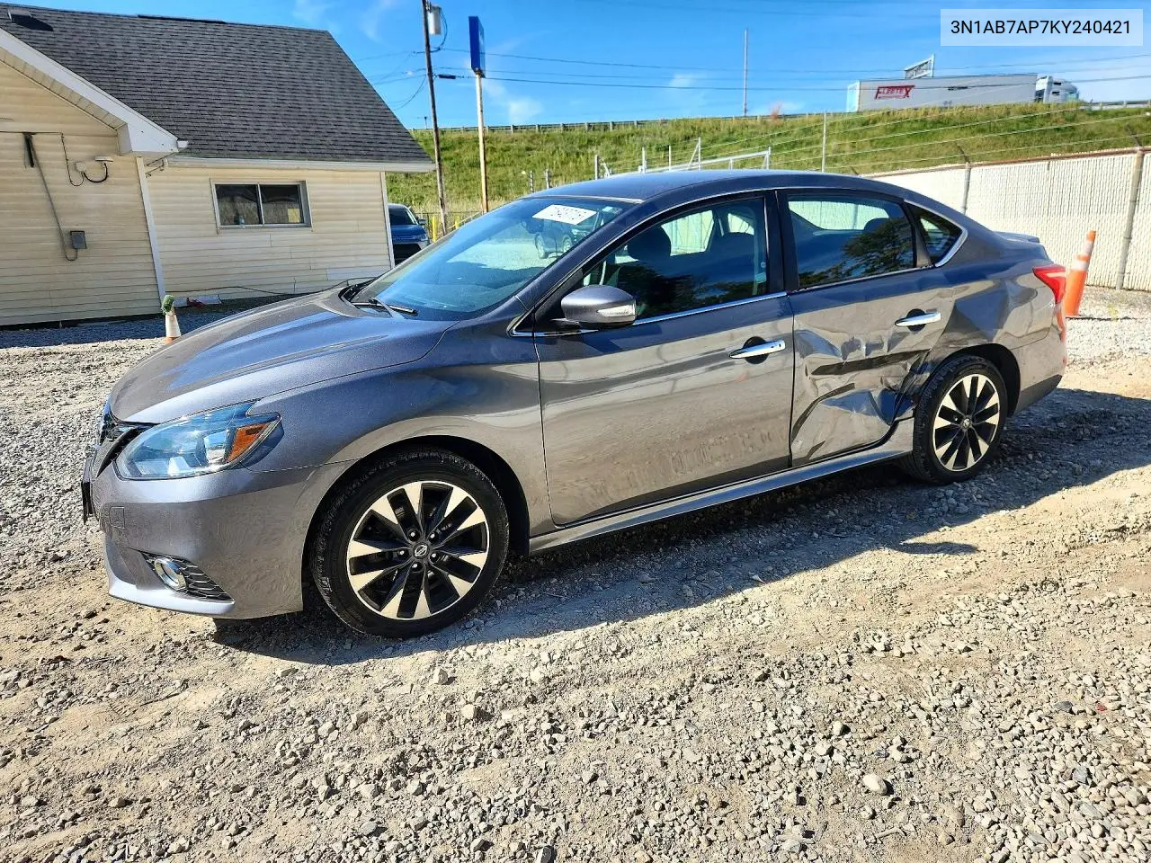 2019 Nissan Sentra Sr VIN 3N1AB7AP7KY240421 фото 1