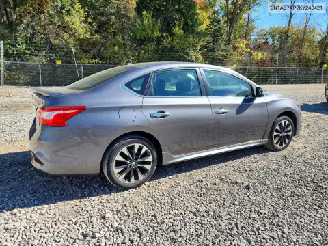 2019 Nissan Sentra Sr VIN 3N1AB7AP7KY240421 фото 3