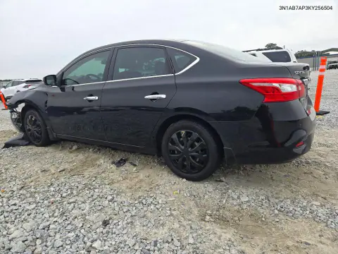 2019 Nissan Sentra S VIN 3N1AB7AP3KY256504 фото 2