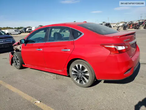 2019 Nissan Sentra Sr VIN 3N1AB7APXKY330288 фото 2