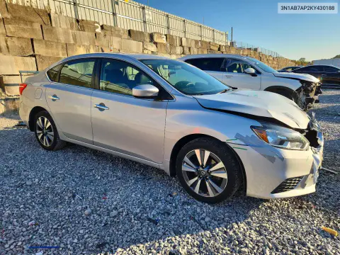 2019 Nissan Sentra Sv VIN 3N1AB7AP2KY430188 фото 4