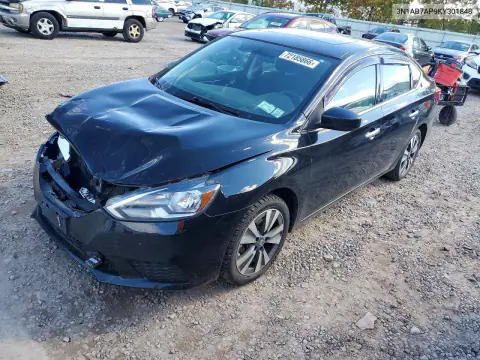 3N1AB7AP9KY301848 — 2019 Nissan Sentra, Передняя часть, фото до ремонта