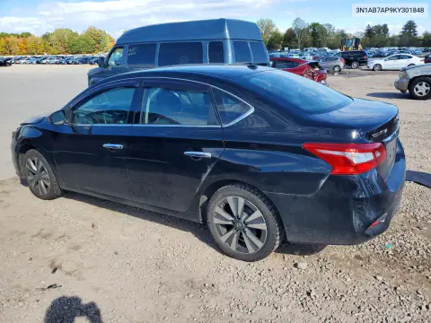 2019 Nissan Sentra Sv VIN 3N1AB7AP9KY301848 фото 2