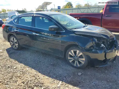 2019 Nissan Sentra Sv VIN 3N1AB7AP9KY301848 фото 4