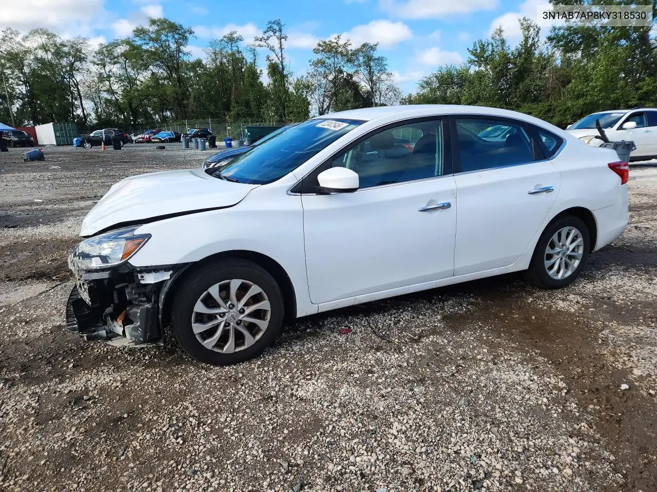 2019 Nissan Sentra Sv VIN 3N1AB7AP8KY318530 фото 1
