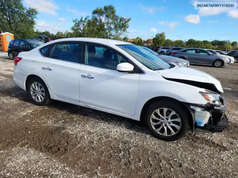 2019 Nissan Sentra Sv VIN 3N1AB7AP8KY318530 фото 4