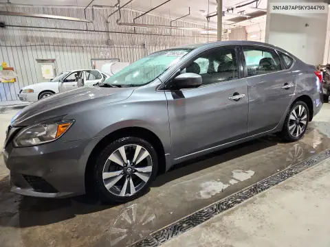 2019 Nissan Sentra Sv VIN 3N1AB7AP5KY344793 фото 1