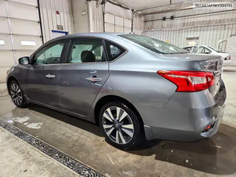 2019 Nissan Sentra Sv VIN 3N1AB7AP5KY344793 фото 2
