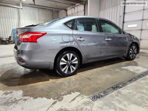 2019 Nissan Sentra Sv VIN 3N1AB7AP5KY344793 фото 3