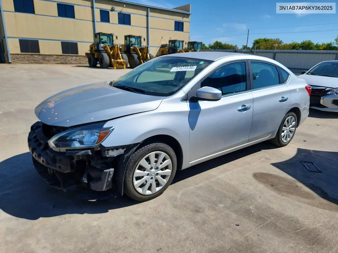 2019 Nissan Sentra S VIN 3N1AB7AP6KY362025 фото 1
