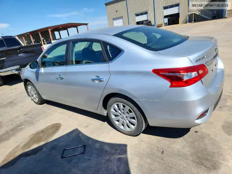 2019 Nissan Sentra S VIN 3N1AB7AP6KY362025 фото 2