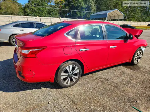 3N1AB7AP9KY264381 — 2019 Nissan Sentra, фото 3 с аукциона Copart, Передняя часть