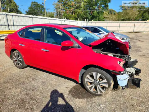 3N1AB7AP9KY264381 — 2019 Nissan Sentra, фото 4 с аукциона Copart, Передняя часть