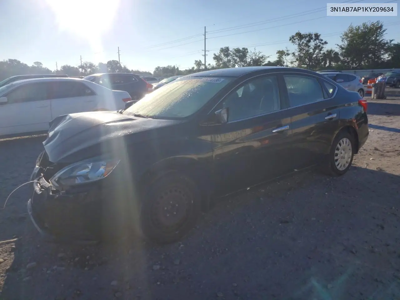 2019 Nissan Sentra S VIN 3N1AB7AP1KY209634 фото 1